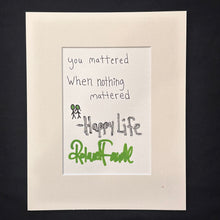 Load image into Gallery viewer, Framed Handwritten and Signed Lyric Poster - Foam Frame