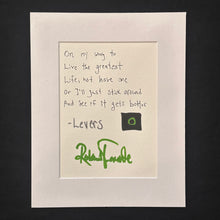 Load image into Gallery viewer, Framed Handwritten and Signed Lyric Poster - Foam Frame