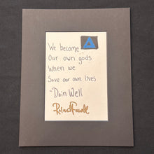 Load image into Gallery viewer, Framed Handwritten and Signed Lyric Poster - Foam Frame